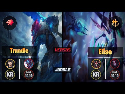 Cuzz TRUNDLE (Jungle) [Predator] VS ELISE - Grandmaster KR Patch 10.10