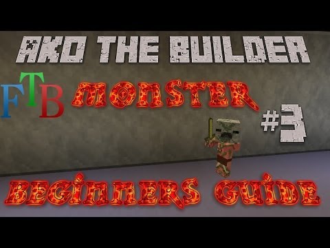 FTB Monster Beginner's Guide Episode 3 - Blood Magic Lava Crystal & Into the Nether