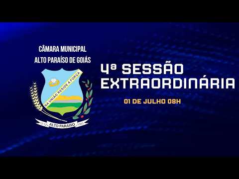 4ª Sessão Extraordinária de 2026