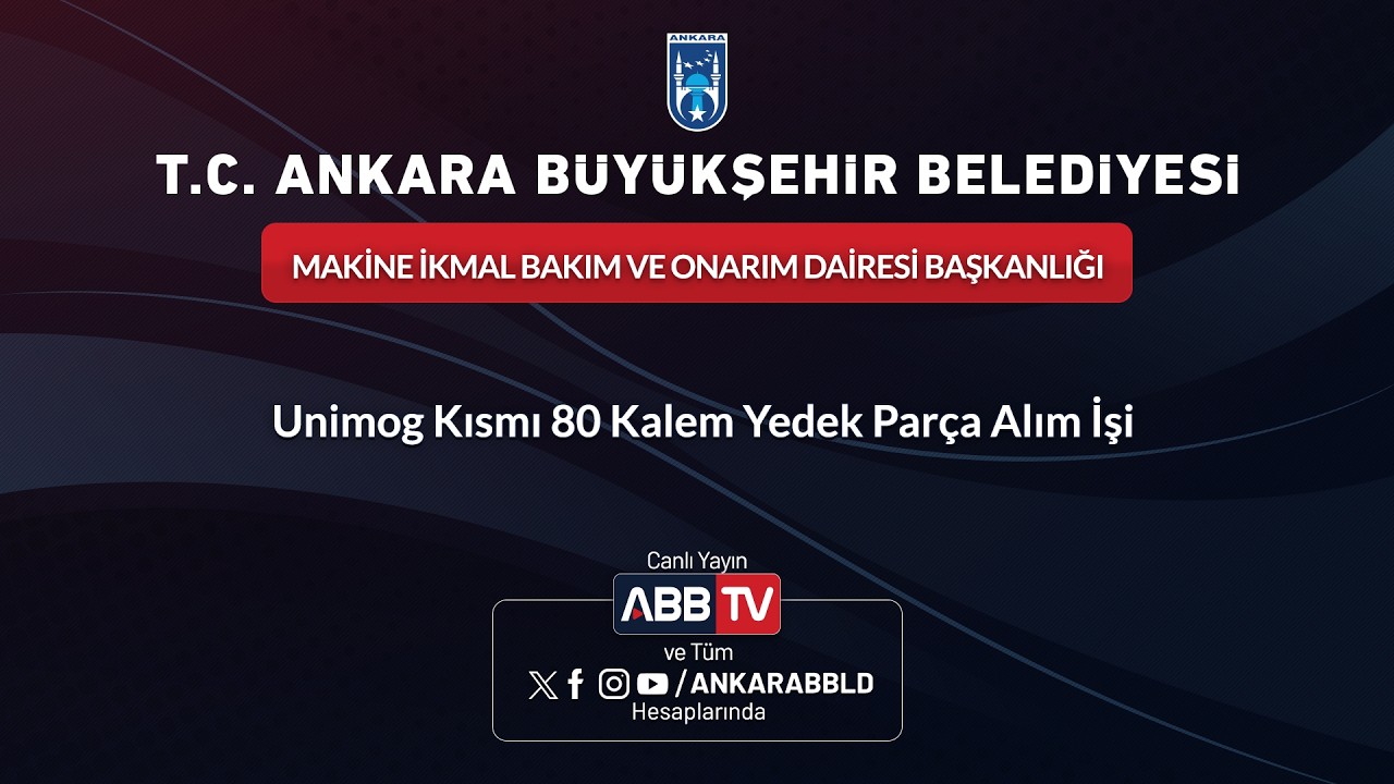 MAKİNE İKMAL BAKIM VE ONARIM DAİRESİ BAŞKANLIĞI - Unimog Kısmı 80 Kalem Yedek Parça Alım İşi