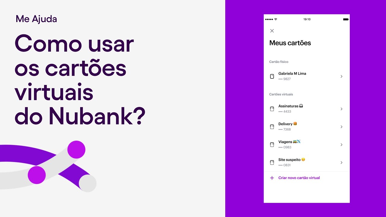 Como usar os cartões virtuais do Nubank | Me ajuda