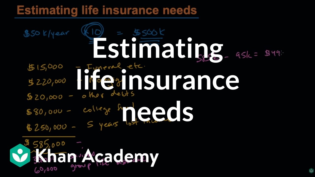 Estimating life insurance needs | Insurance | Financial mathematics (TX TEKS) | Khan Academy