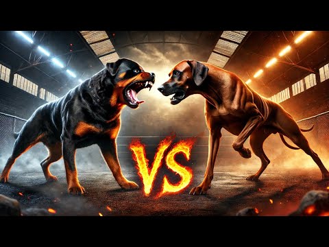 Rottweiler gegen Rhodesian Ridgeback: Wer ist der bessere Beschützer?