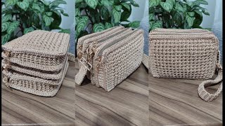 WE ARE MAKING A BAG BY ASSEMBLYING THE PIECES (Part 2) #knittedbag