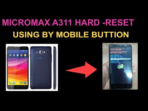 How To Hard Reset & Pattern Lock Remove  Micromax A311 Using Mobile Volume Button