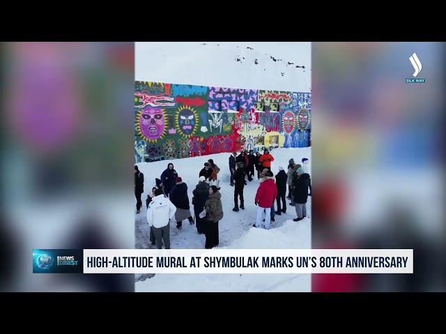 High-altitude mural at Shymbulak marks UN’s 80th anniversary