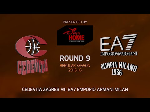 Highlights: RS Round 9, Cedevita Zagreb 82-85 EA7 Milan