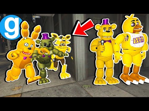 New Freddy Fazbear Ultimate Golden Era Reskins! FNAF 3 Update! Garry's Mod Five Nights at Freddy's