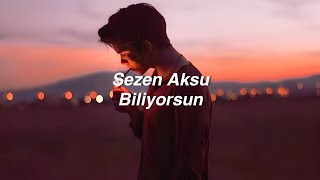Sezen Aksu - Biliyorsun (Lyrics) &quot;sende benim kadar gerçekleri biliyorsun&quot;