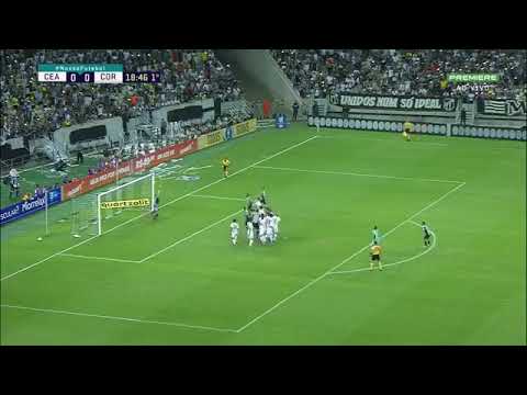 Gol de falta do goleiro Everson do Ceará contra o Corinthians!