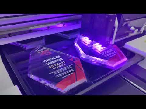 Crystal Trophy UV Print