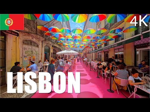 Lisbon, Portugal 4K (Part 1) - Walking Tour - June 2023