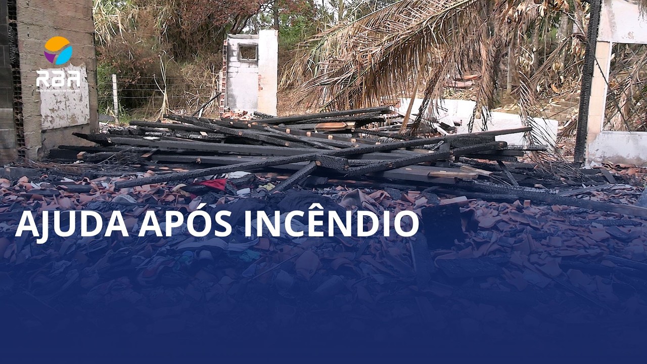 Ajuda após incêndio