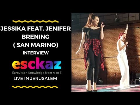 ESCKAZ in Tel Aviv: Interview with Jessika feat. Jenifer Brening (San Marino)