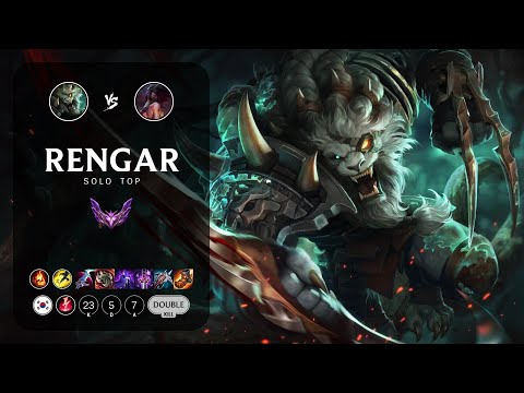 Rengar Top vs Akali - KR Master Patch 12.23
