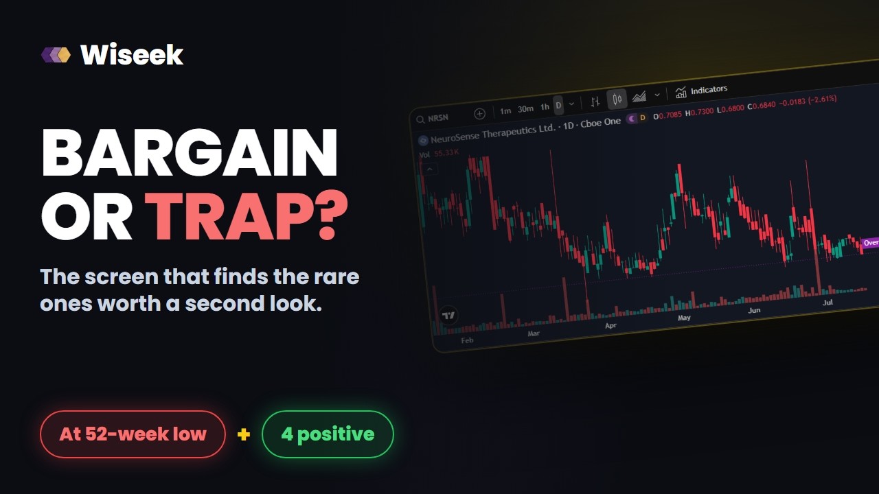 Bargain or Falling Knife? (Wiseek Catalyst at the Lows)