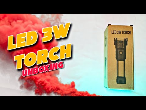 LED 3W FLASHLIGHT 🔦 UNBOXING|B R UNBOXING