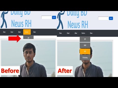 How to Solve If Image Slider Hide Drop-down Menu [Bangla]