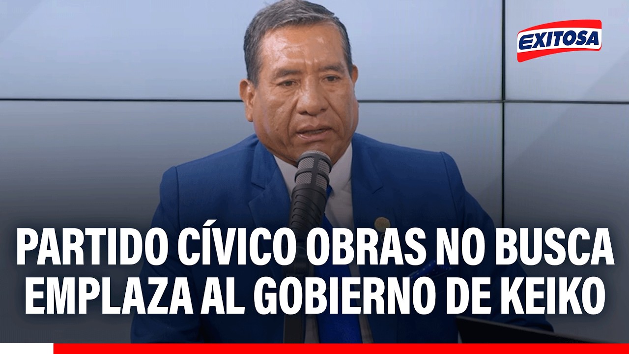 🔴🔵 Partido Cívico Obras no busca emplaza al gobierno de Keiko Fujimori, afirma Eusebio Padilla