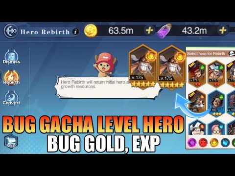 BUG GOLD, EXP, GACHA HERO‼️AUTO SULTAN RESOURCE 🔥 New World Vigour Voyage