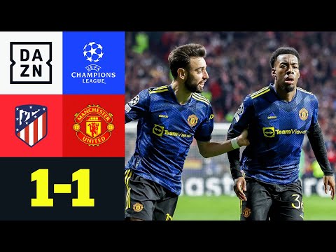 Blasse Red Devils kommen mit Remis davon: Atletico – Man United 1:1 | UEFA Champions League | DAZN