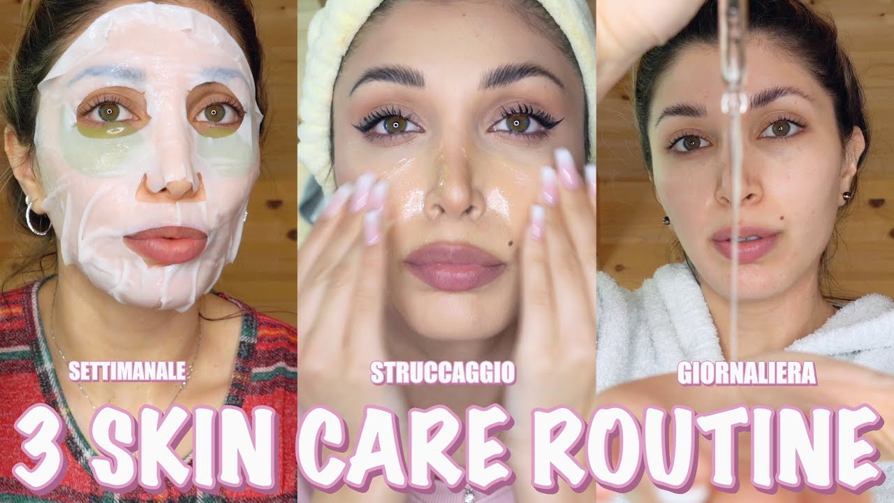 SKIN CARE ROUTINE INVERNALE💦 MATTINA e SERA + I VARI STEP | MelissaTani