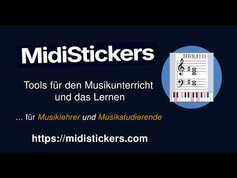 Software für Musiklehrer: MidiStickers Pro [DE]