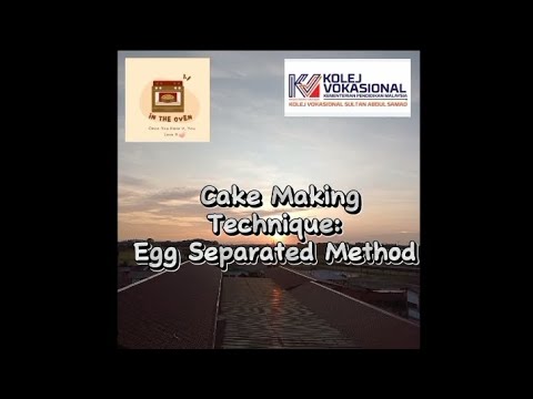 Cake Making, Swiss Roll (Egg Separated Method)