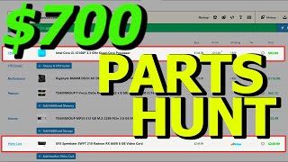 Parts Hunting for the BEST $700 Gaming PC (YES YOU CAN)