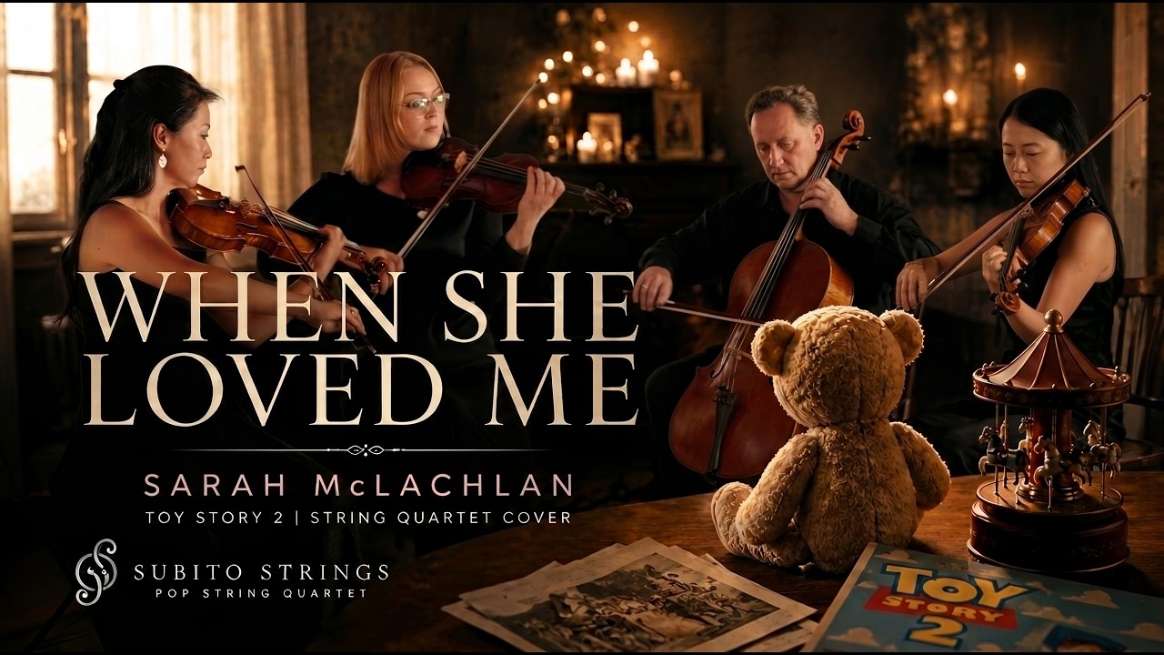 When She Loved Me from Toy Story 2, Sarah McLachlan string quartet arrangement by Subito Strings