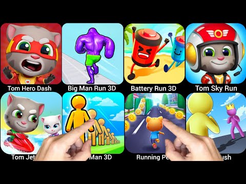 Running Pet,Tom Hero Dash,Battery Run,Giant Rush,Tom Sky Run,Big Man Run 3D,Tom Jetski 2….