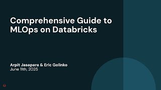 Comprehensive Guide to MLOps on Databricks