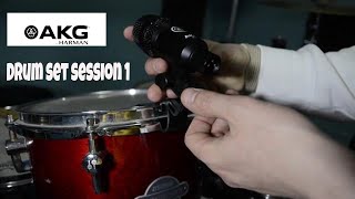 Video thumbnail for AKG Drum Set Session 1 - Kit microfoni per Batteria - ITA (montaggio e Sound Test) by Il Batterista Mancino
