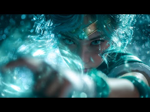 Sailor Neptune Ai live action fight scene