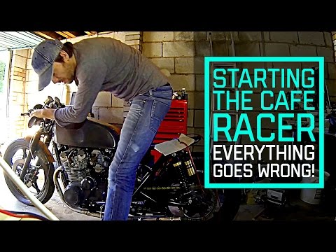 Cafe Racer Build Part 17, will it start? Everything goes wrong
