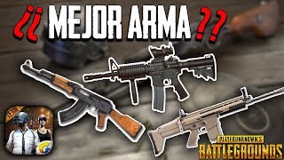 ¿¿CUÁL ES LA MEJOR ARMA EN PUBG MOBILE?? ANALISIS DE ARMAS EN ESPAÑOL BATTLEGROUNDS ANDROID