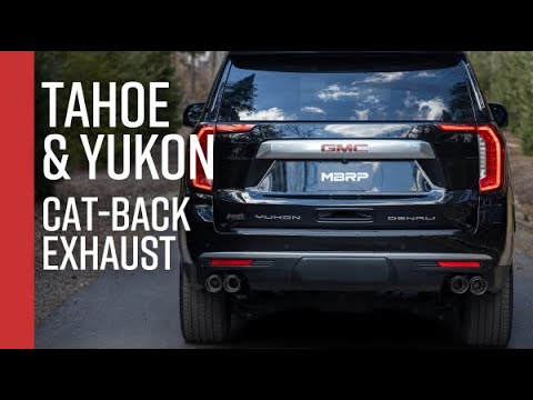2021+ Chevy Tahoe/ GMC Yukon // MBRP 3\" Cat-Back, Street Profile, Quad Rear Exit Exhaust