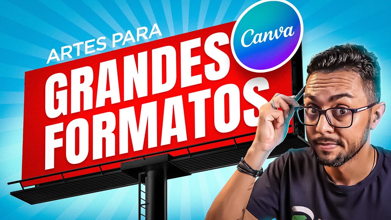Como Fazer Artes para GRANDES FORMATOS no CANVA (Outdoors, Banners e Fachadas)