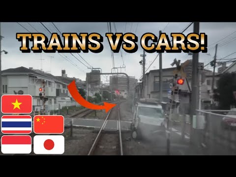 Asian Train Crash Compilation #1 (READ DESC, Trains vs Cars Compilation!)