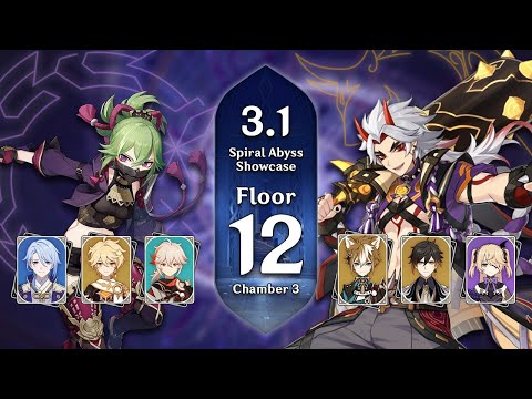 Kuki Hyperbloom & Itto Triple Geo - 3.1 Spiral Abyss - Floor 12, Chamber 3 Showcase | Genshin Impact