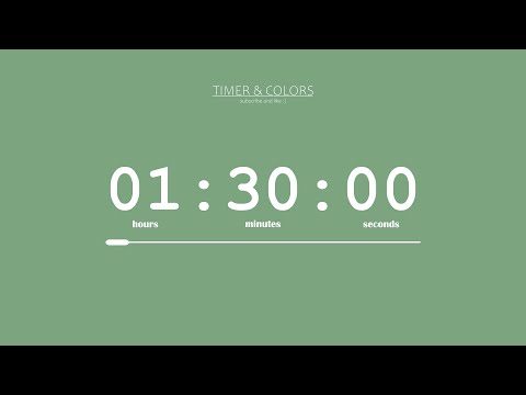 ⏱️ 1,5 Hour Timer / Sweet Green Screen 🌿 / Countdown