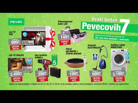 Svaki tjedan Pevecovih 7 - ponuda vrijedi od 24.12. do 30.12.2018.