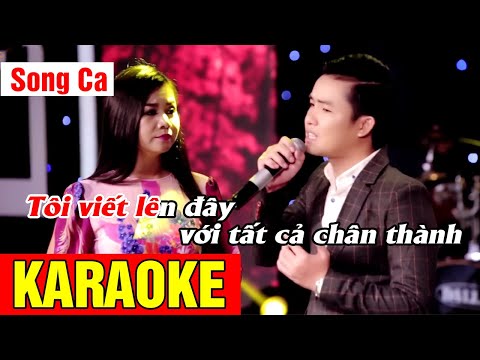 Karaoke Không Bao Giờ Quên Em - Song Ca | Thiên Quang ft Dương Hồng Loan