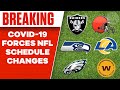 BREAKING: COVID-19 Prompts NFL Schedule Changes [Browns, Raiders, Rams, Seahawks, & MORE]