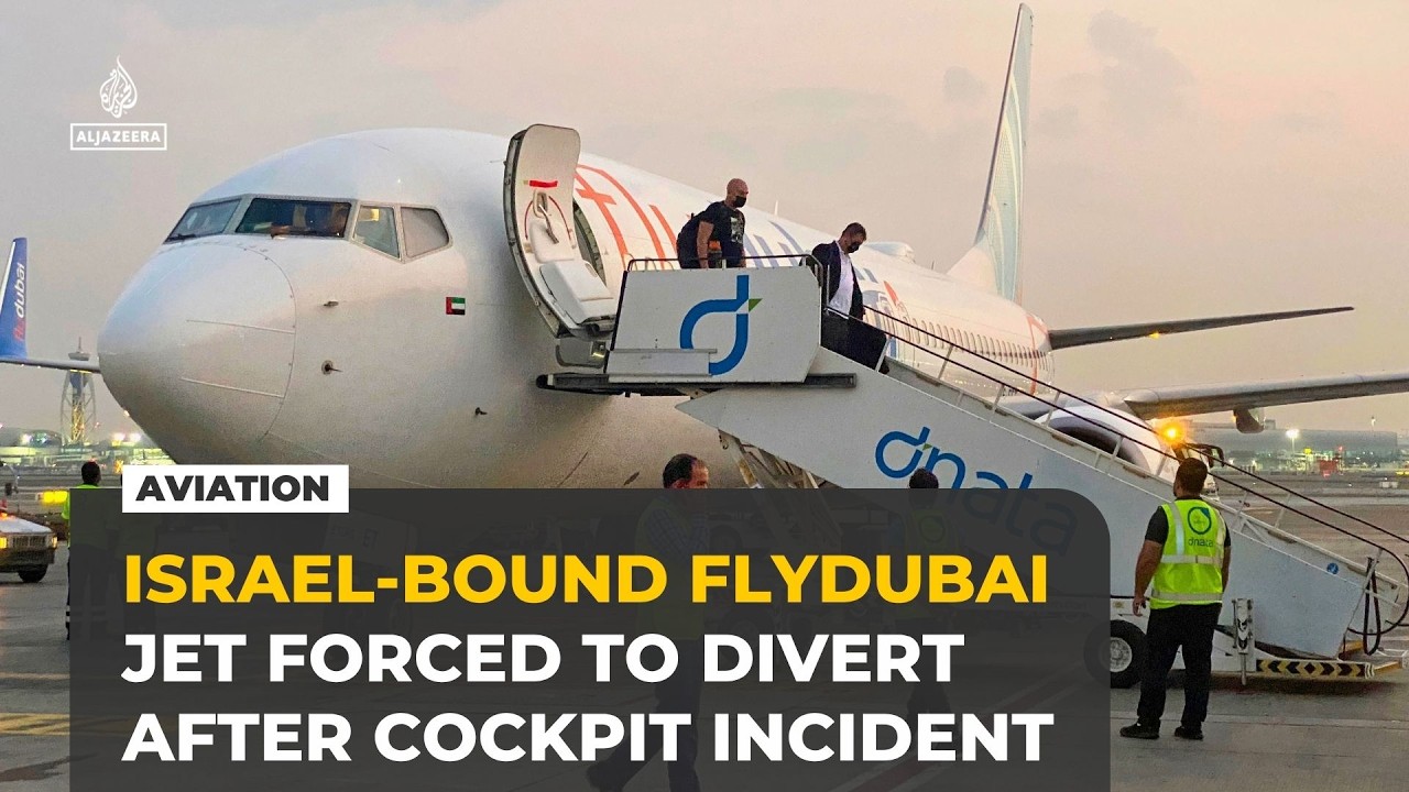 What happened on diverted Flydubai flight from Dubai to Tel Aviv?