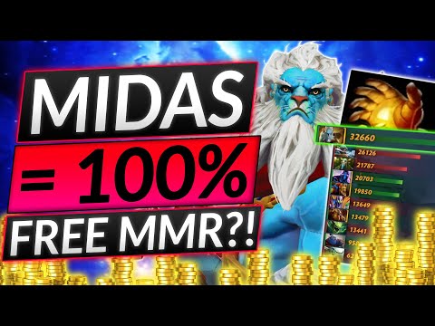 This SECRET BUILD IS 100% FREE MMR - Midas is THE BEST CARRY ITEM - Dota 2 Guide