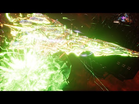 Skalgrim Mod - Necrons vs Craftworld Aeldari - Massive Battle - Battlefleet Gothic Armada 2