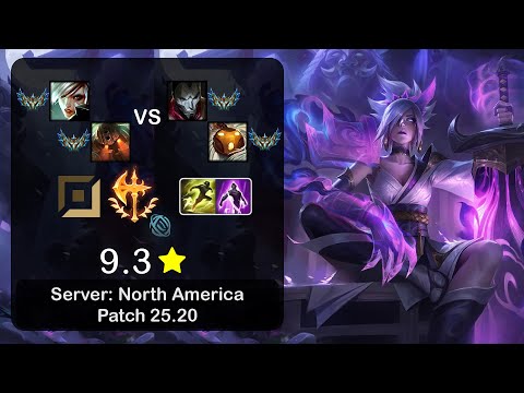 Riven ADC + Nautilus vs Jhin + Bard - NA Challenger - Patch 25.20