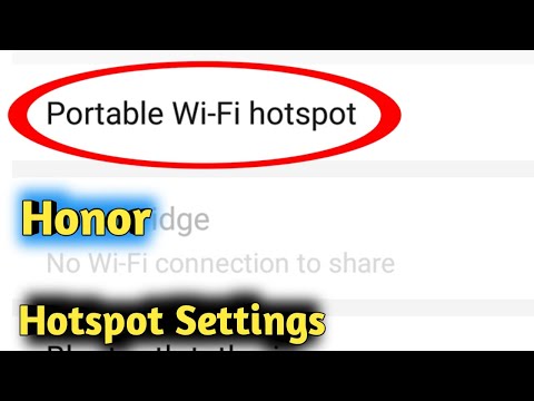 Honor 7X Hotspot Setting