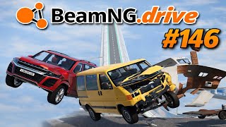 BeamNG.drive (#146) - ZIMOWE SKOKI NARCIARKIE SAMOCHODAMI ZE SKOCZNI